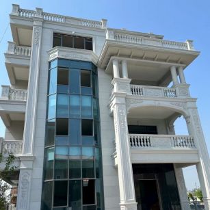 海东 白麻花岗岩别墅外墙干挂效果展示