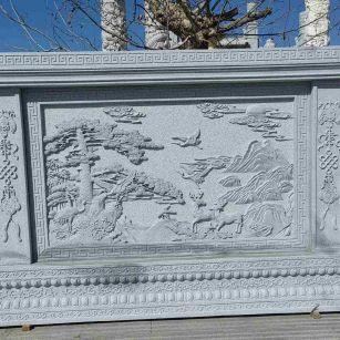 海东 芝麻白大型照壁，屏风，影壁