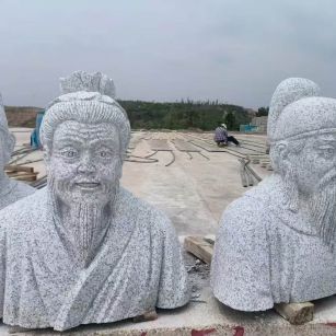 海东 白麻花岗岩石材人物立体雕刻