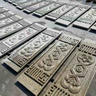 海东 黄金麻花岗岩外墙雕刻板