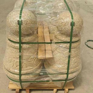 海东 黄金麻异形定制雕花——棒棒糖挡车柱