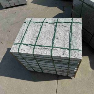 海东 白麻花岗岩石材自然面蘑菇石成品