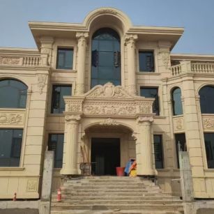 海东 黄金麻花岗岩别墅外墙干挂