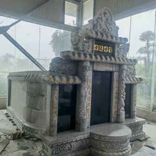 海东 芝麻白墓碑效果展示图