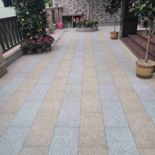 海东 黄金麻白麻荔枝面庭院铺装展示