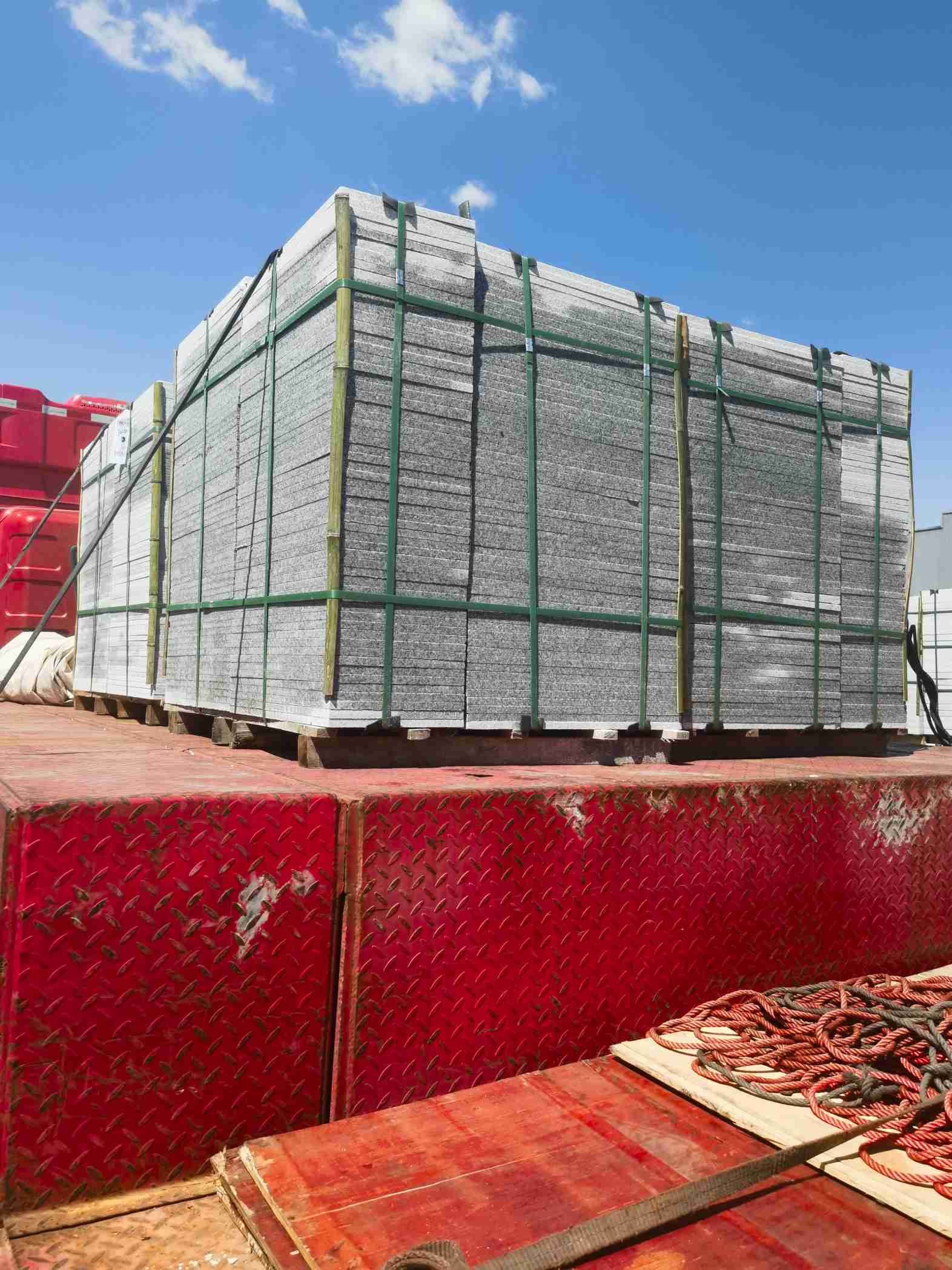 海东 芝麻白火烧规格板地铺石300*600/600*600