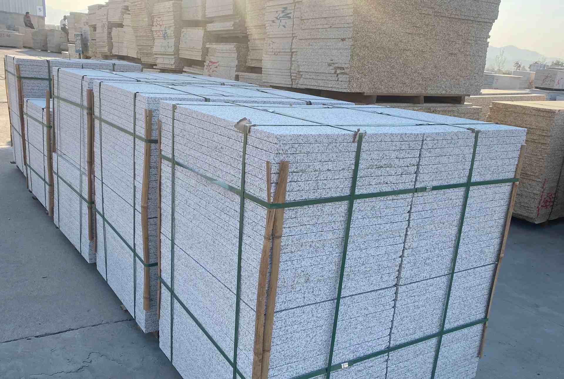 海东 白麻花岗岩荔枝面地铺石